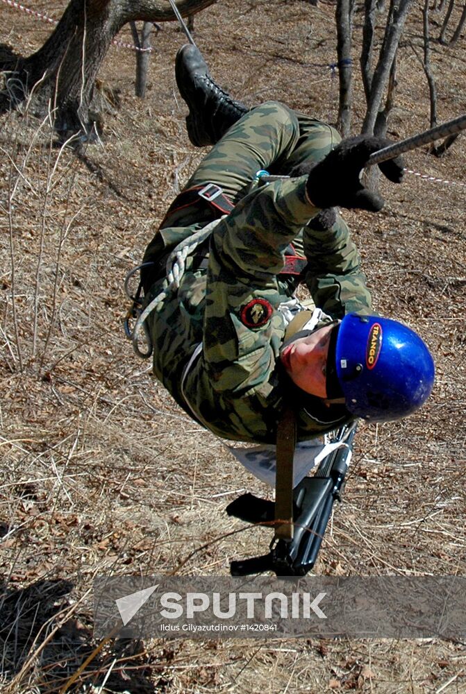 Mountain warfare training of Pacific Fleet marines