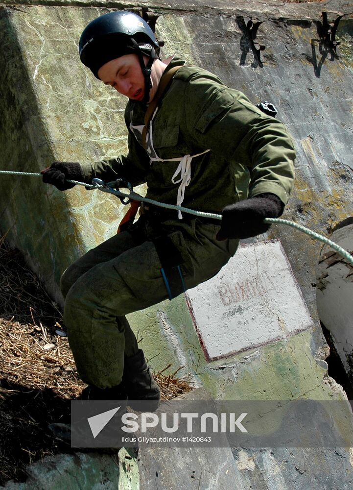 Mountain warfare training of Pacific Fleet marines