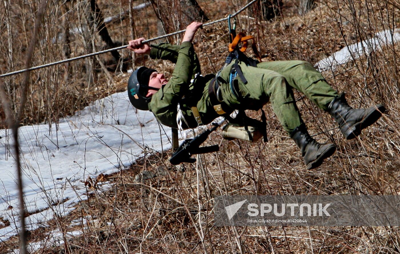 Mountain warfare training of Pacific Fleet marines