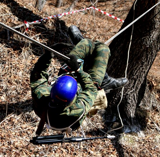 Mountain warfare training of Pacific Fleet marines