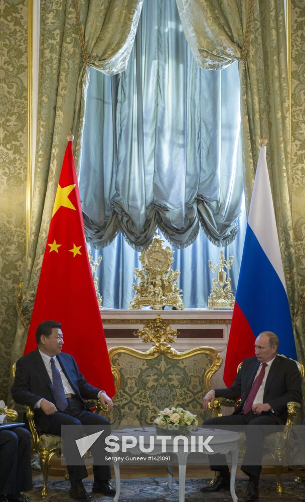 Vladimir Putin meets with Xi Jinping