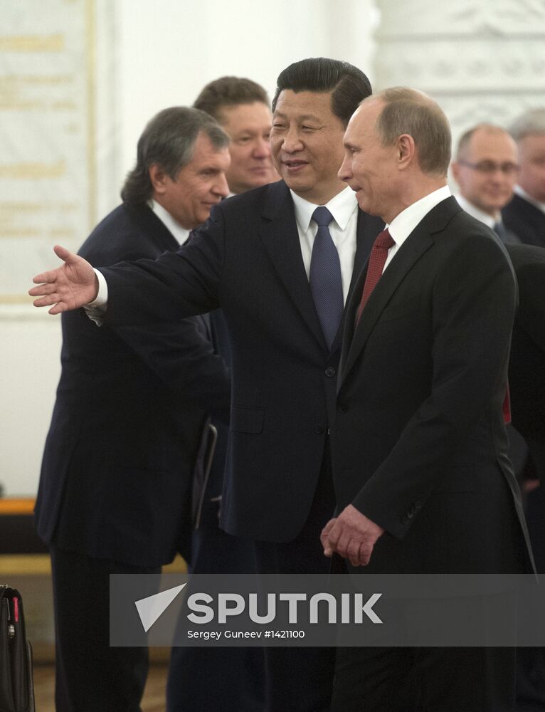 Vladimir Putin meets with Xi Jinping