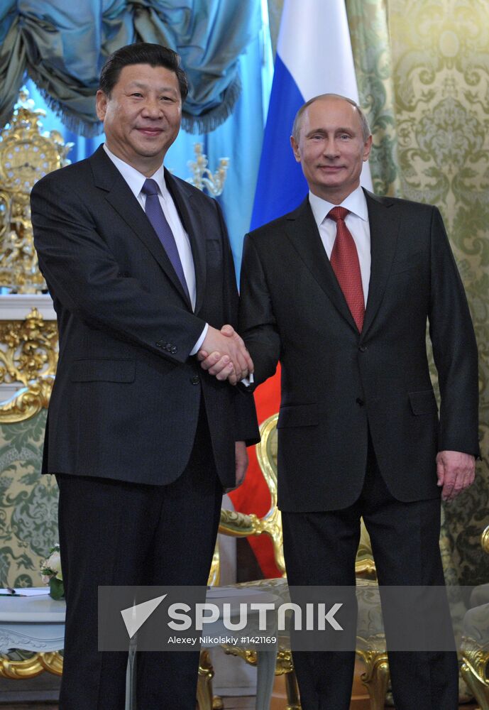 Vladimir Putin meets with Xi Jinping