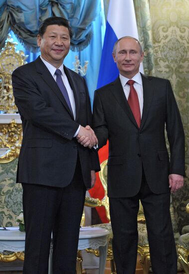 Vladimir Putin meets with Xi Jinping