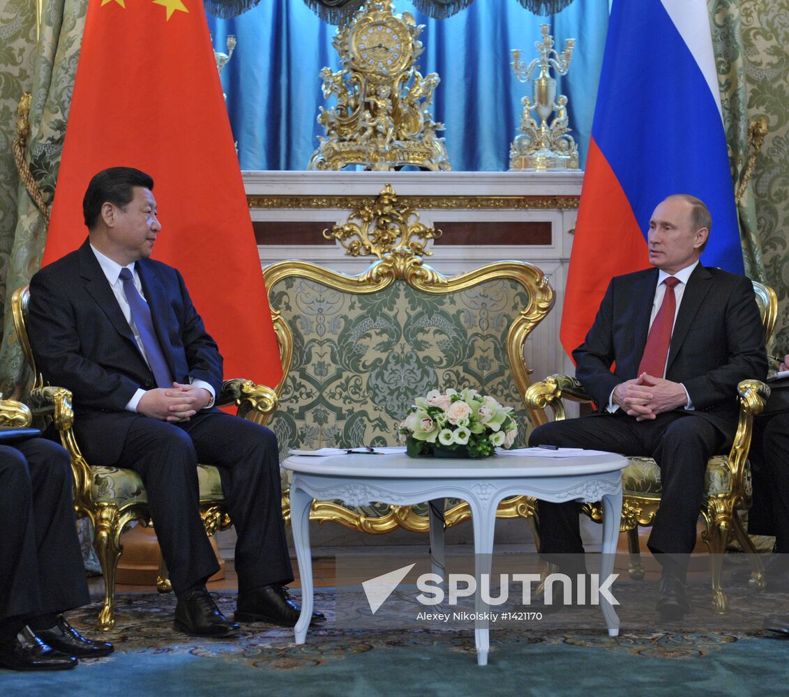 Vladimir Putin meets with Xi Jinping