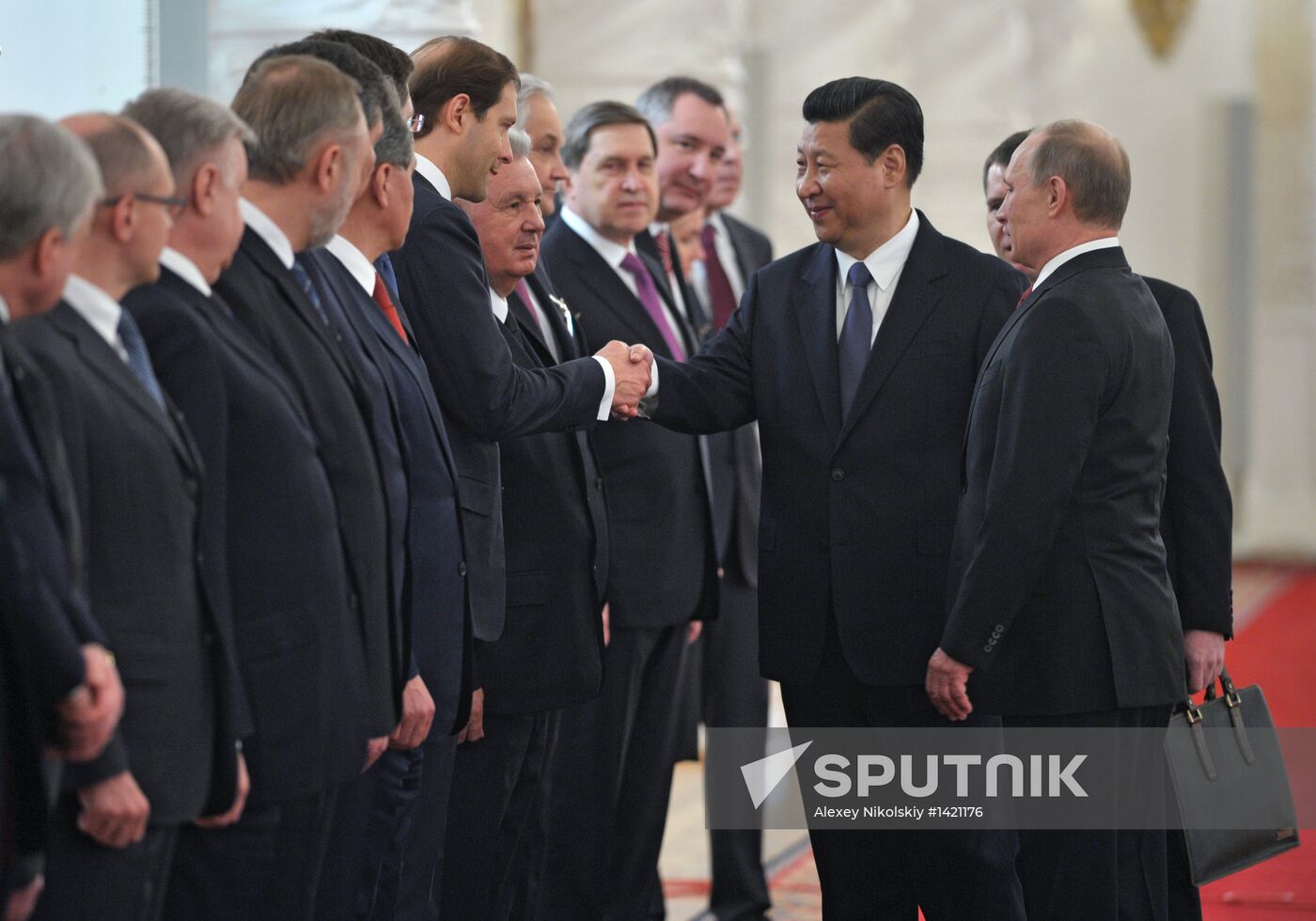 Vladimir Putin meets with Xi Jinping