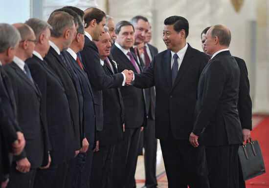 Vladimir Putin meets with Xi Jinping