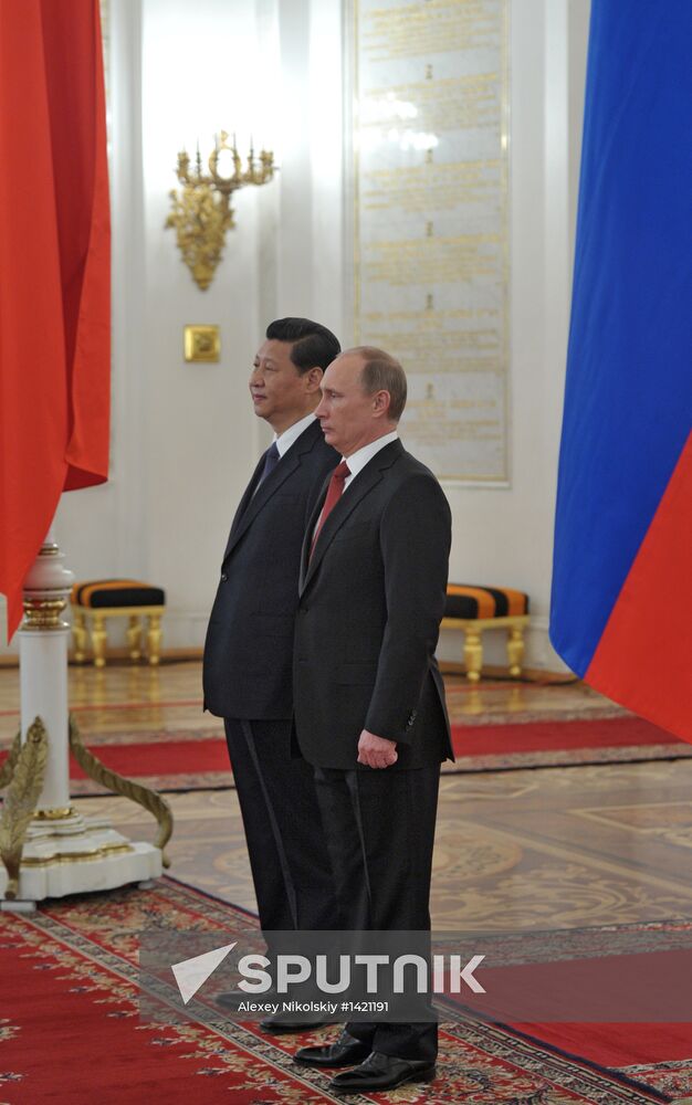 Vladimir Putin meets with Xi Jinping