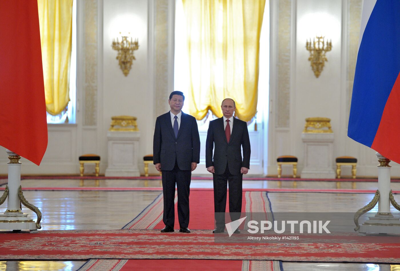 Vladimir Putin meets with Xi Jinping