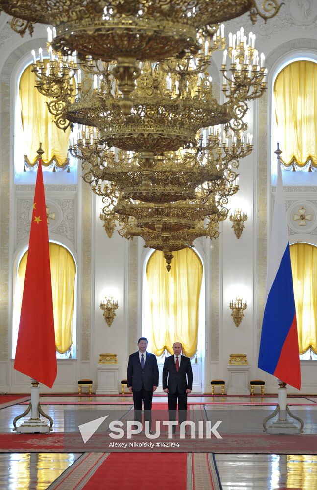 Vladimir Putin meets with Xi Jinping