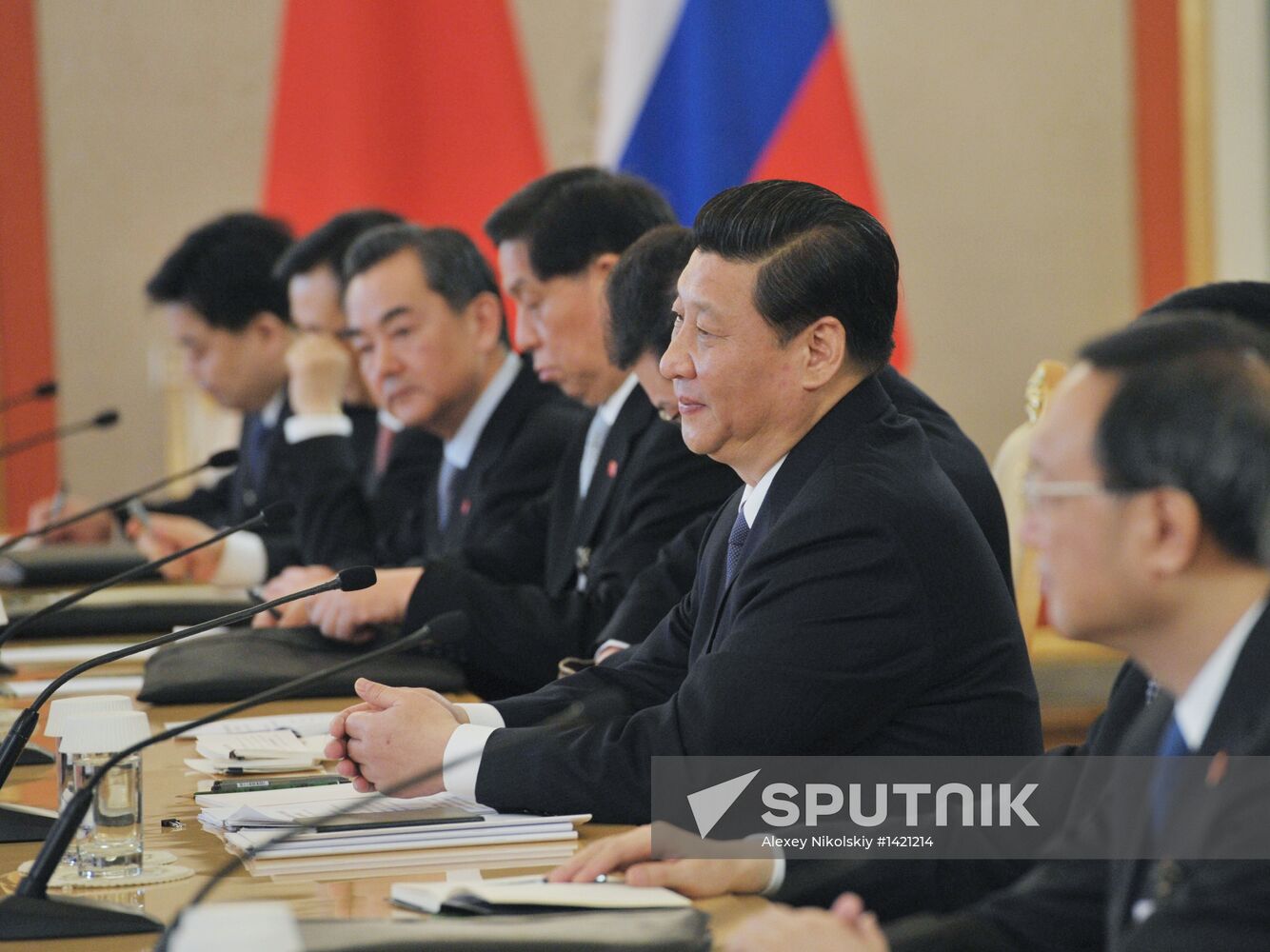 Vladimir Putin meets with Xi Jinping