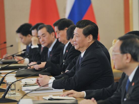 Vladimir Putin meets with Xi Jinping