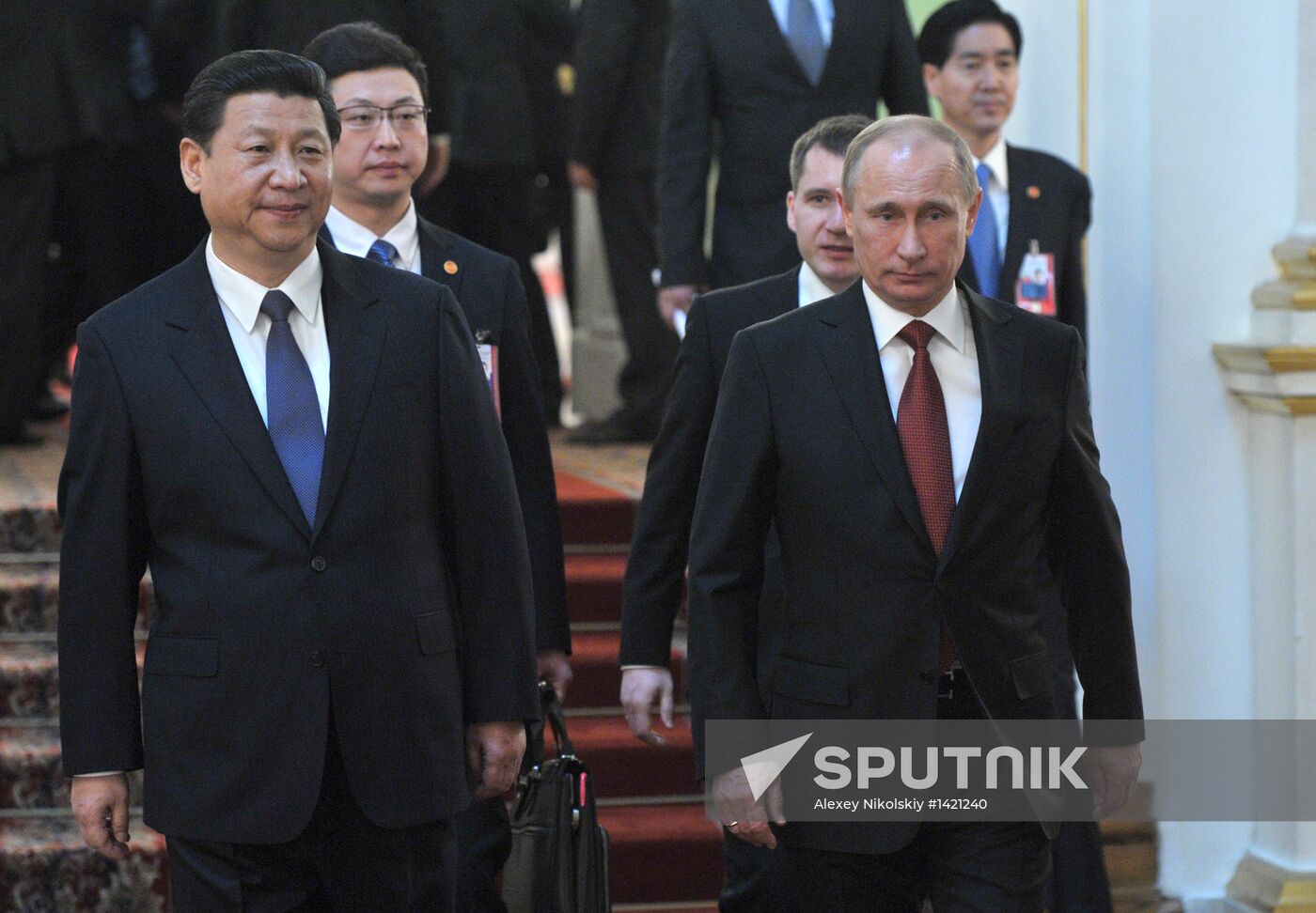 Vladimir Putin meets with Xi Jinping