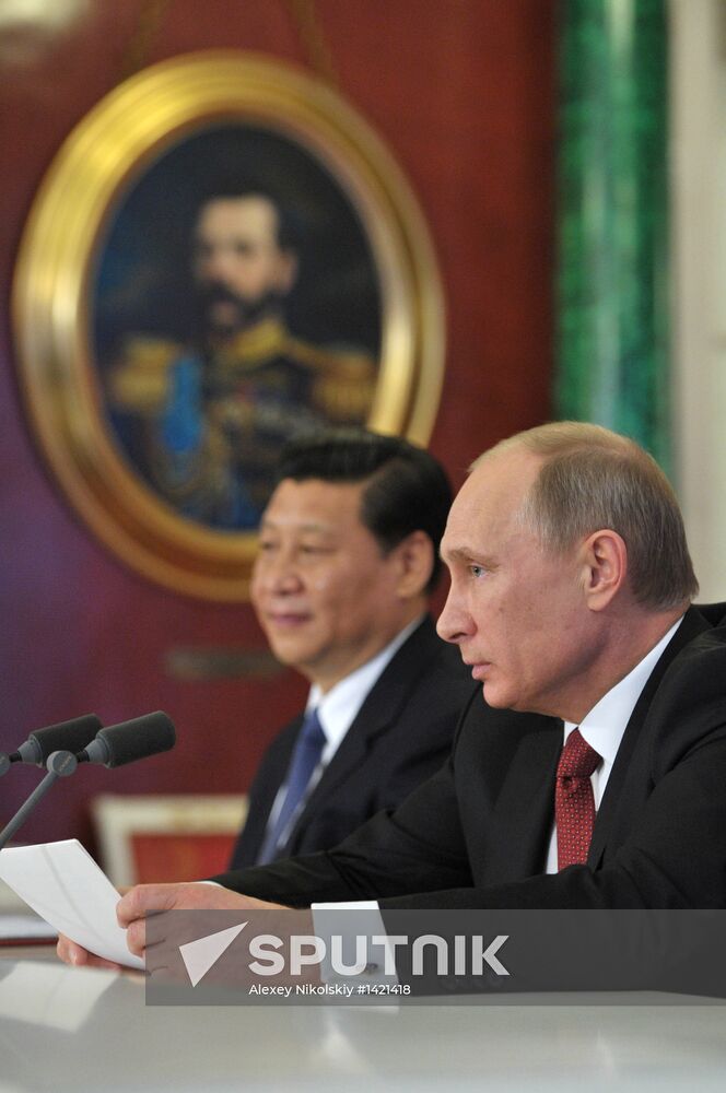 Vladimir Putin meets with Xi Jinping