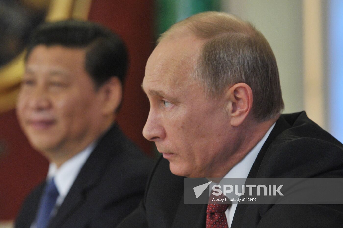 Vladimir Putin meets with Xi Jinping