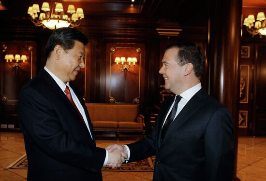 Dmitry Medvedev meets with Xi Jinping