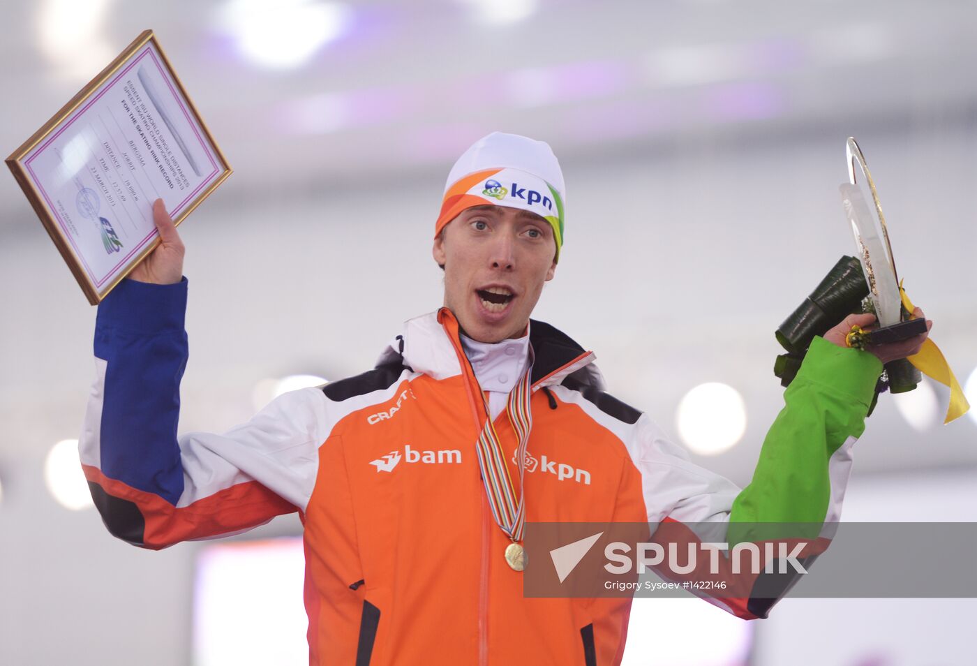 World Speed ​​Skating Championships. Men's 10,000 meters