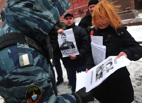 Protest Walk on Manezh Square