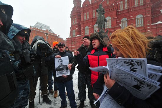 Protest Walk on Manezh Square