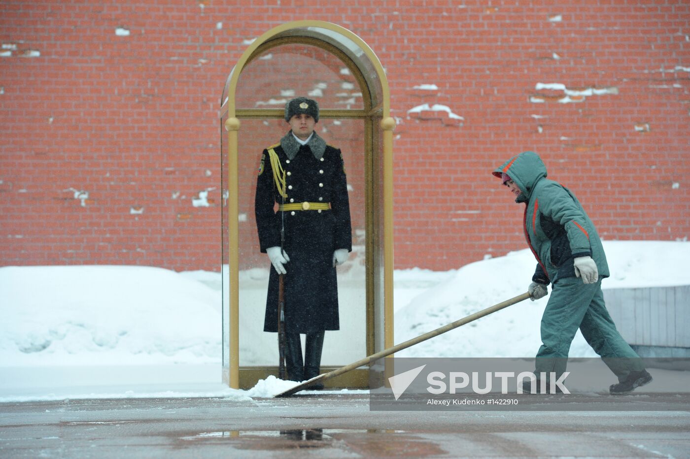 March snowstorm in Moscow