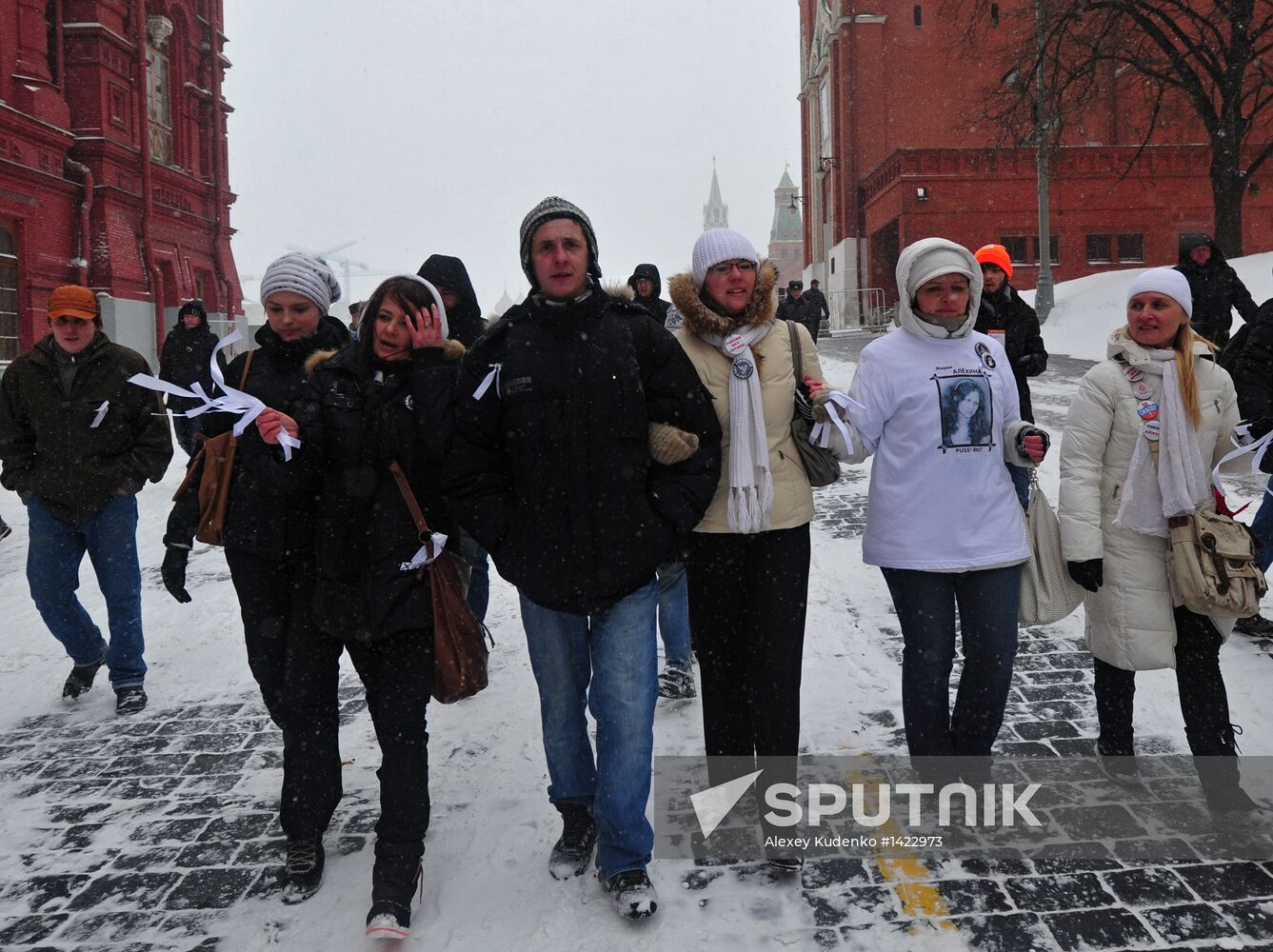 Protest Walk on Manezh Square