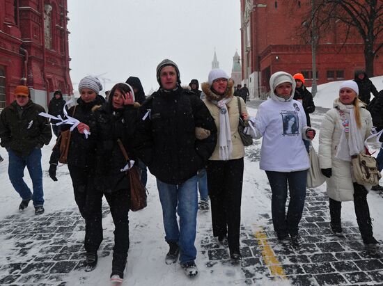 Protest Walk on Manezh Square