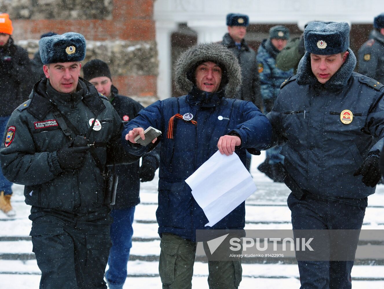 Protest Walk on Manezh Square