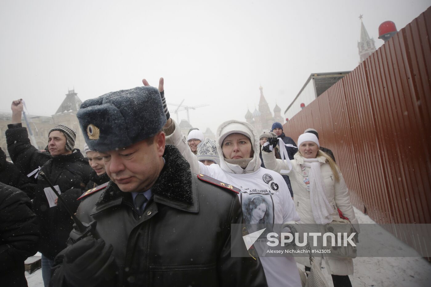 Protest Walk on Manezh Square