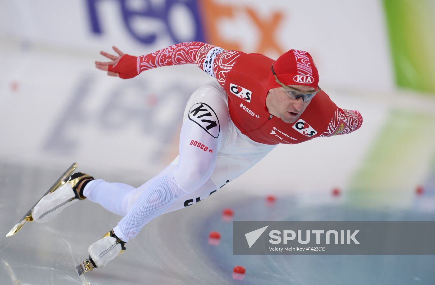 Speed skating World Championships. Men's 500 meters