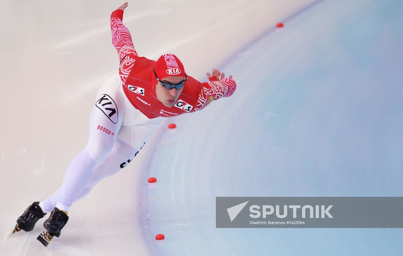 Speed skating World Championships. Men's 500 meters