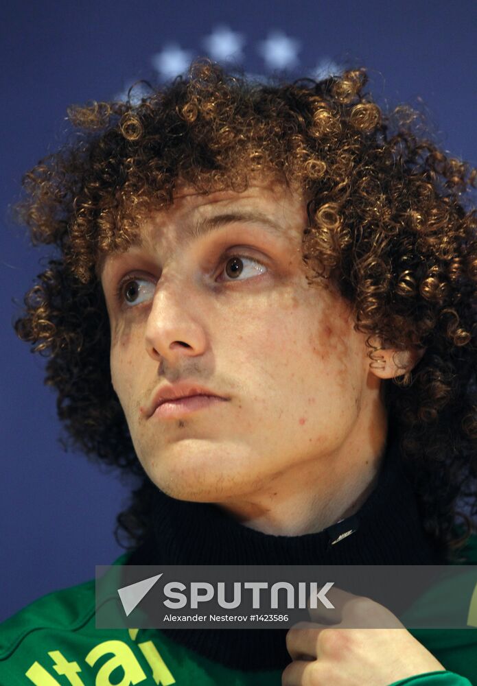 Brazilian national football team holds training session