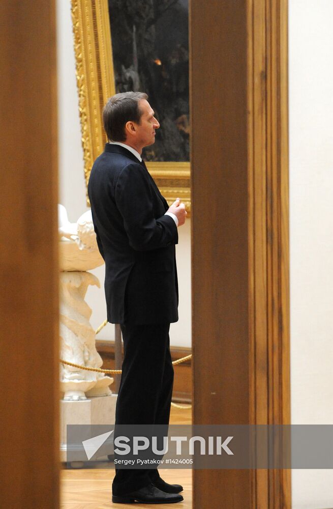 Sergei Naryshkin meets with cultural arts professionals