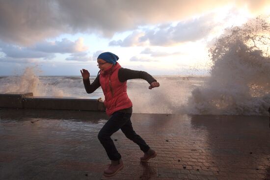 Storm in Sochi