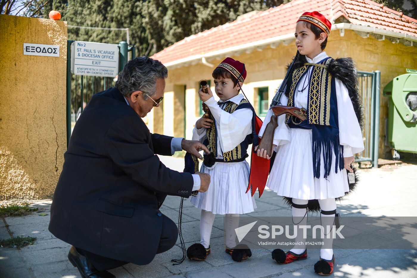 Greek Cypriots celebrate Independence Day of Greece