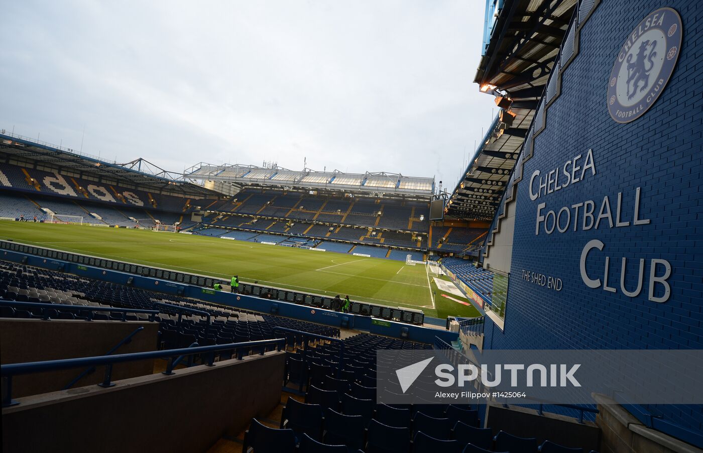 Stamford Bridge football stadium in London