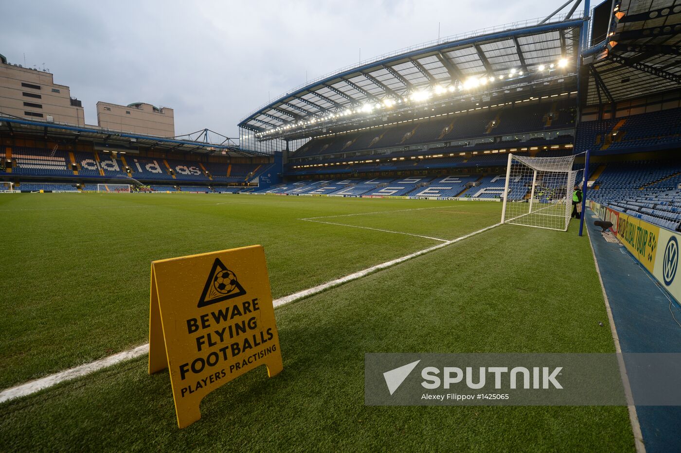 Stamford Bridge football stadium in London