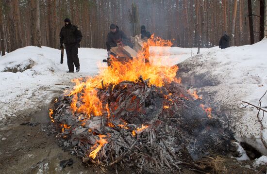Drug disposal process in Nizhny Novgorod Region