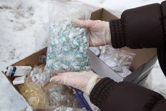 Drug disposal process in Nizhny Novgorod Region