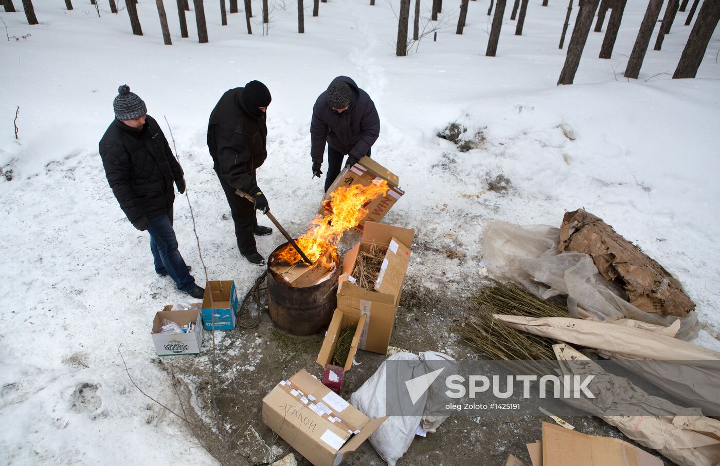 Drug disposal process in Nizhny Novgorod Region