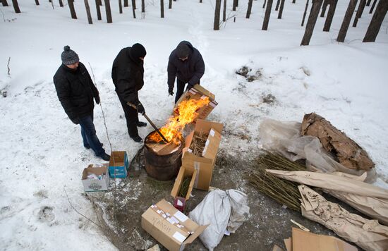 Drug disposal process in Nizhny Novgorod Region