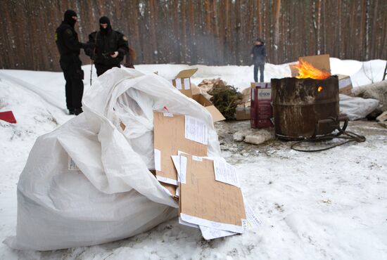 Drug disposal process in Nizhny Novgorod Region