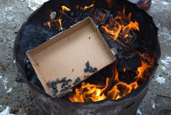 Drug disposal process in Nizhny Novgorod Region