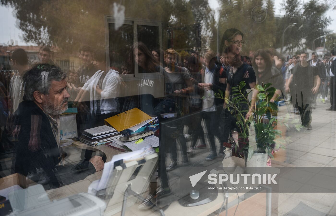 Mass protest in Cyprus