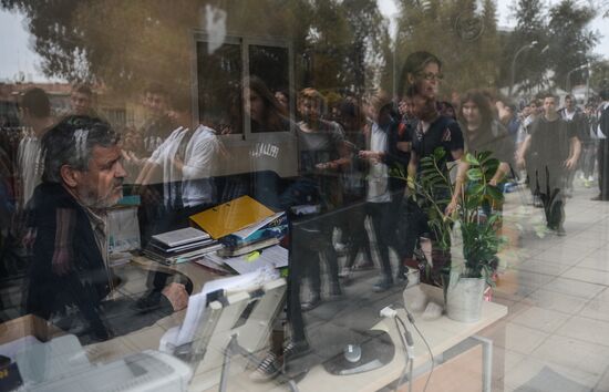 Mass protest in Cyprus