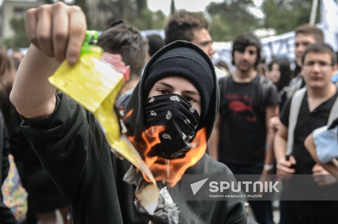 Mass protest in Cyprus