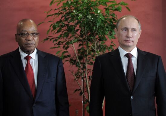 Vladimir Putin visits South African Republic