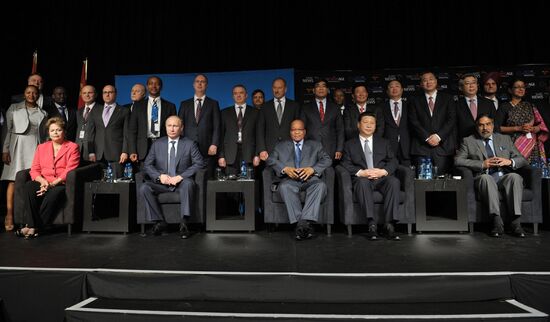 Vladimir Putin attends BRICS summit