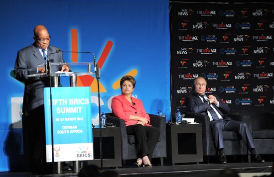 Vladimir Putin attends BRICS summit