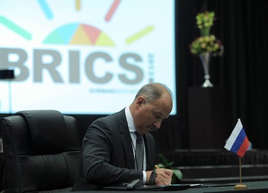 Vladimir Putin attends BRICS summit