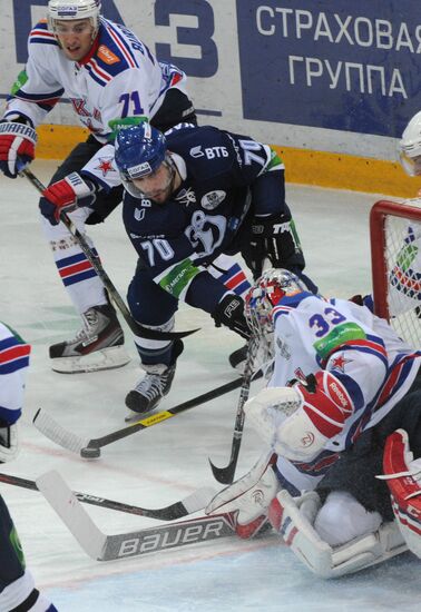 Kontinental Hockey League. Dynamo Moscow vs. SKA St. Petersburg